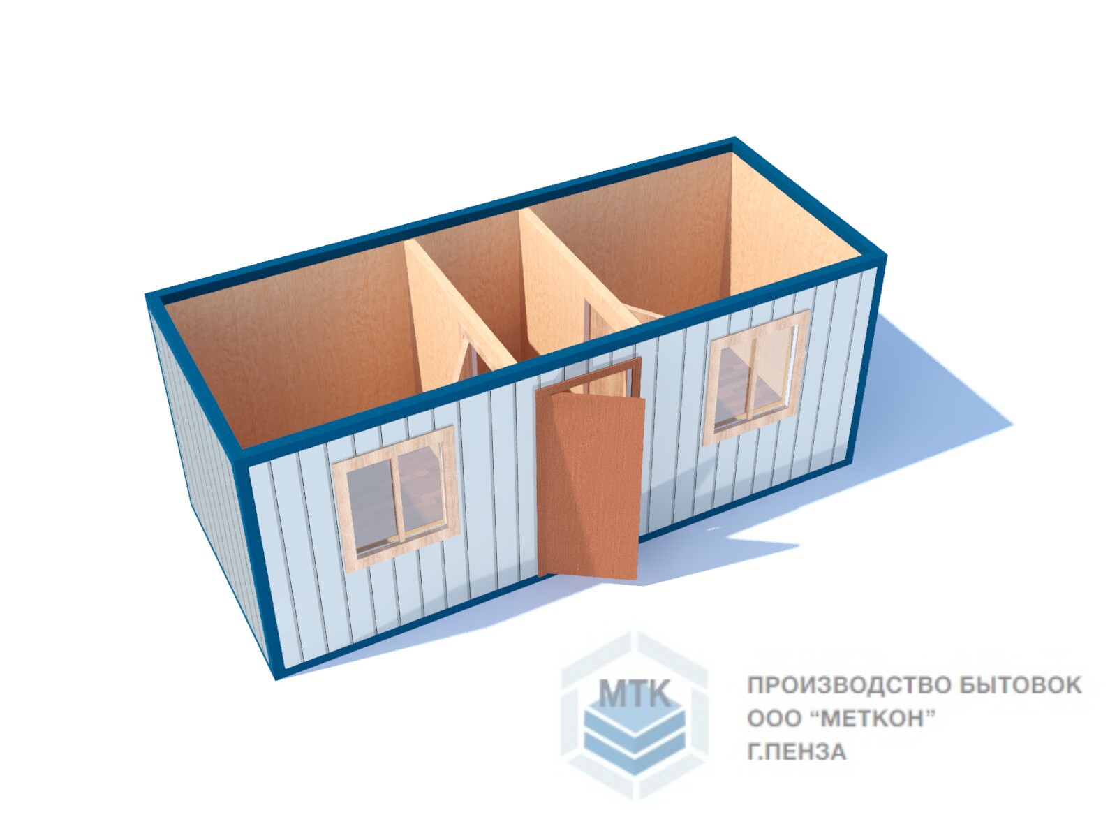 Бытовка 6 на 2 метра для круглогодичного проживания на даче