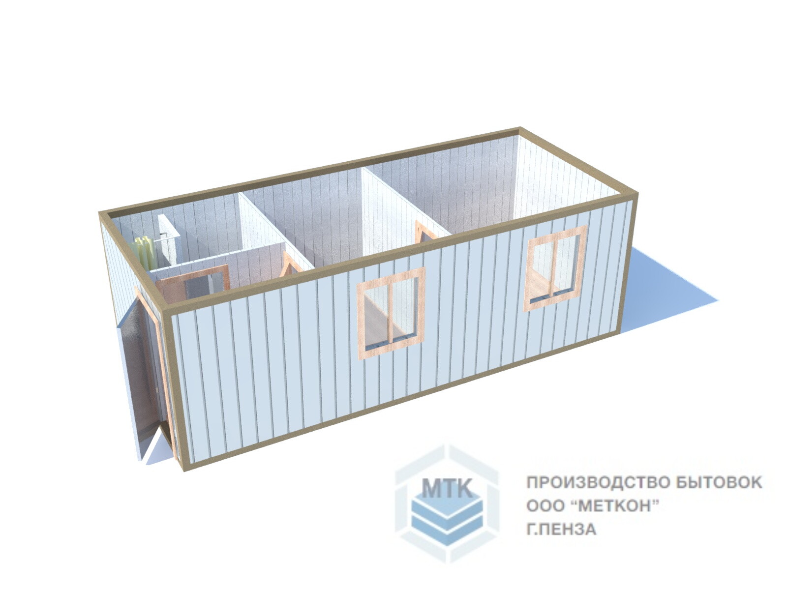 Дачные садовые бытовки 7х3 «вагонного» типа