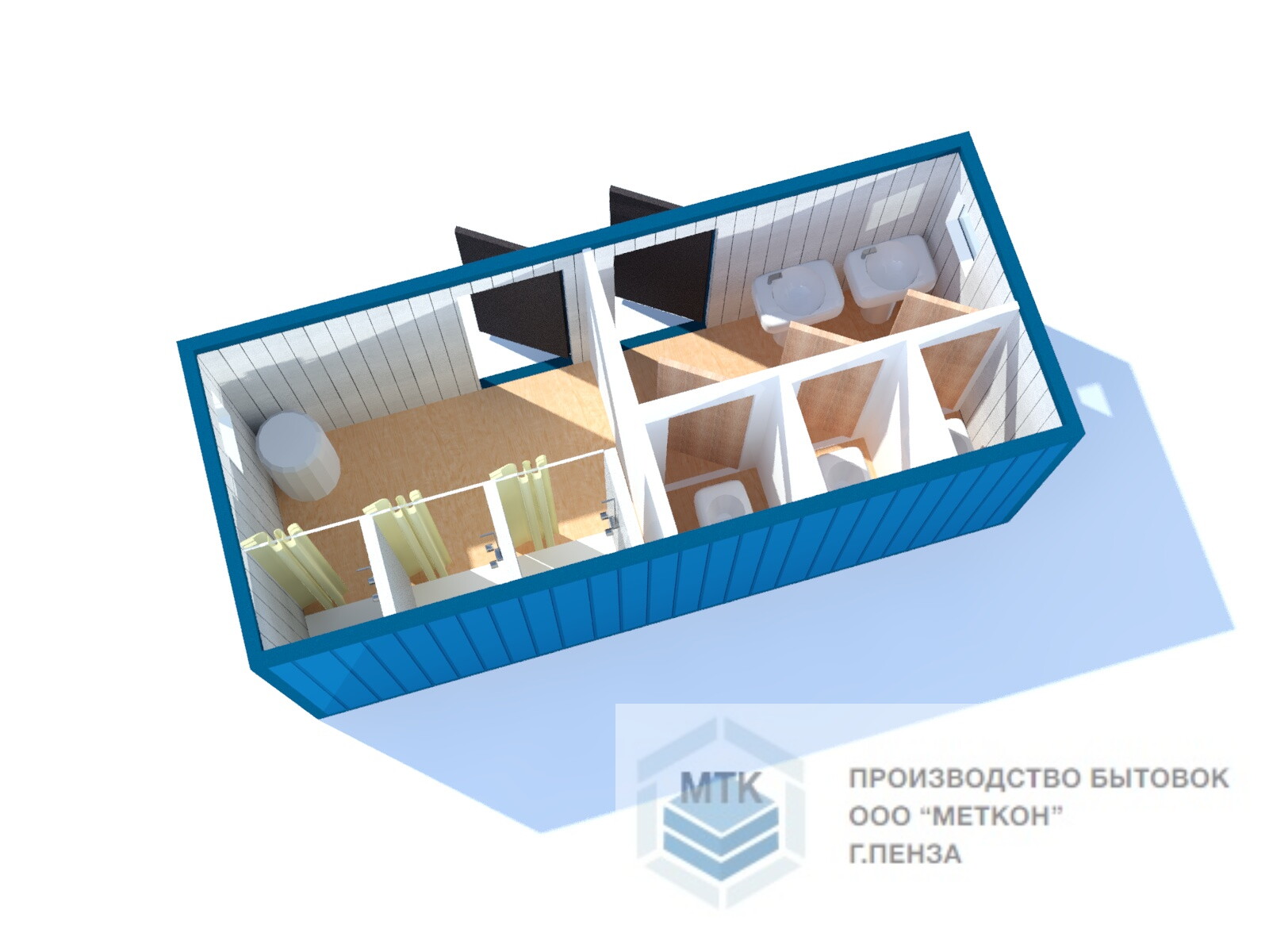 Сантехнический блок-контейнер СТ-32