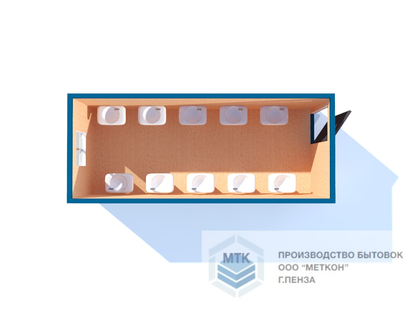 Сантехнический блок-контейнер СТ-50